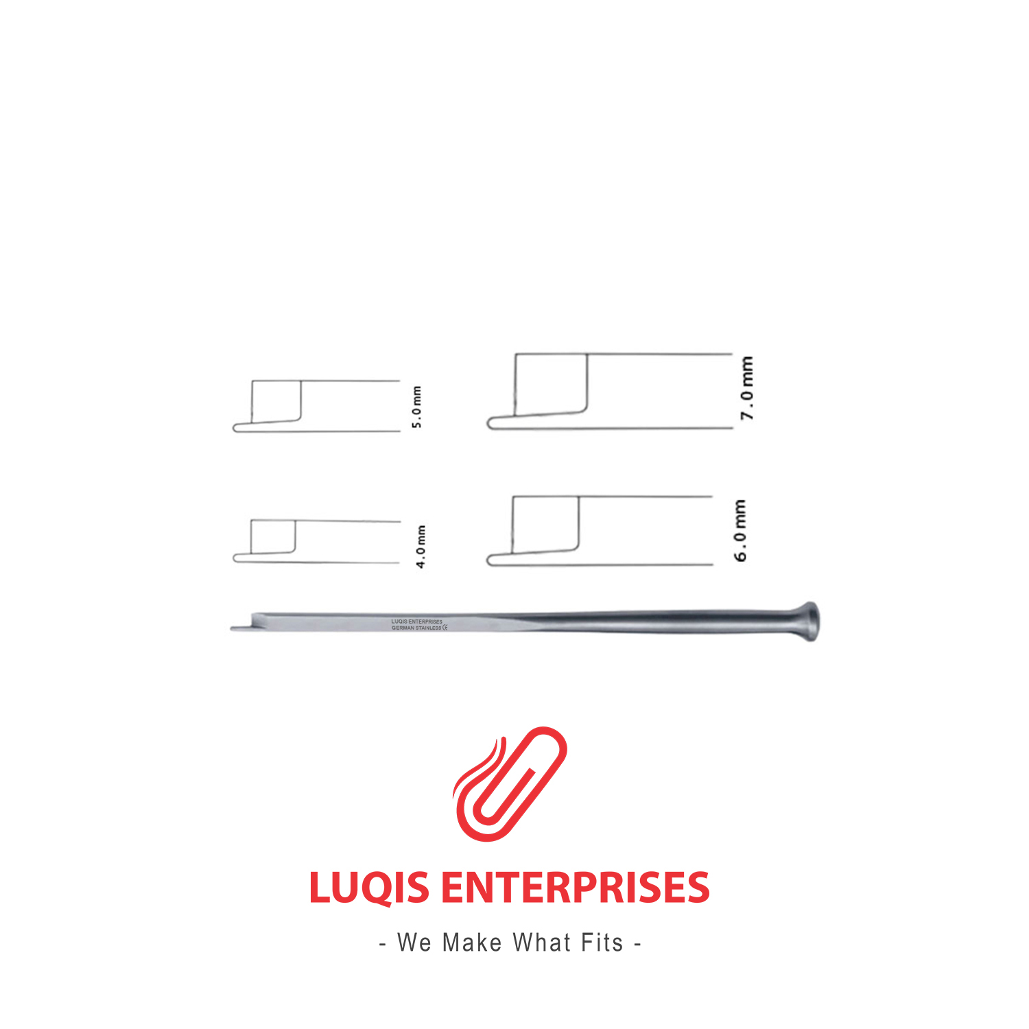 Fomon Bone Chisel Guarded point