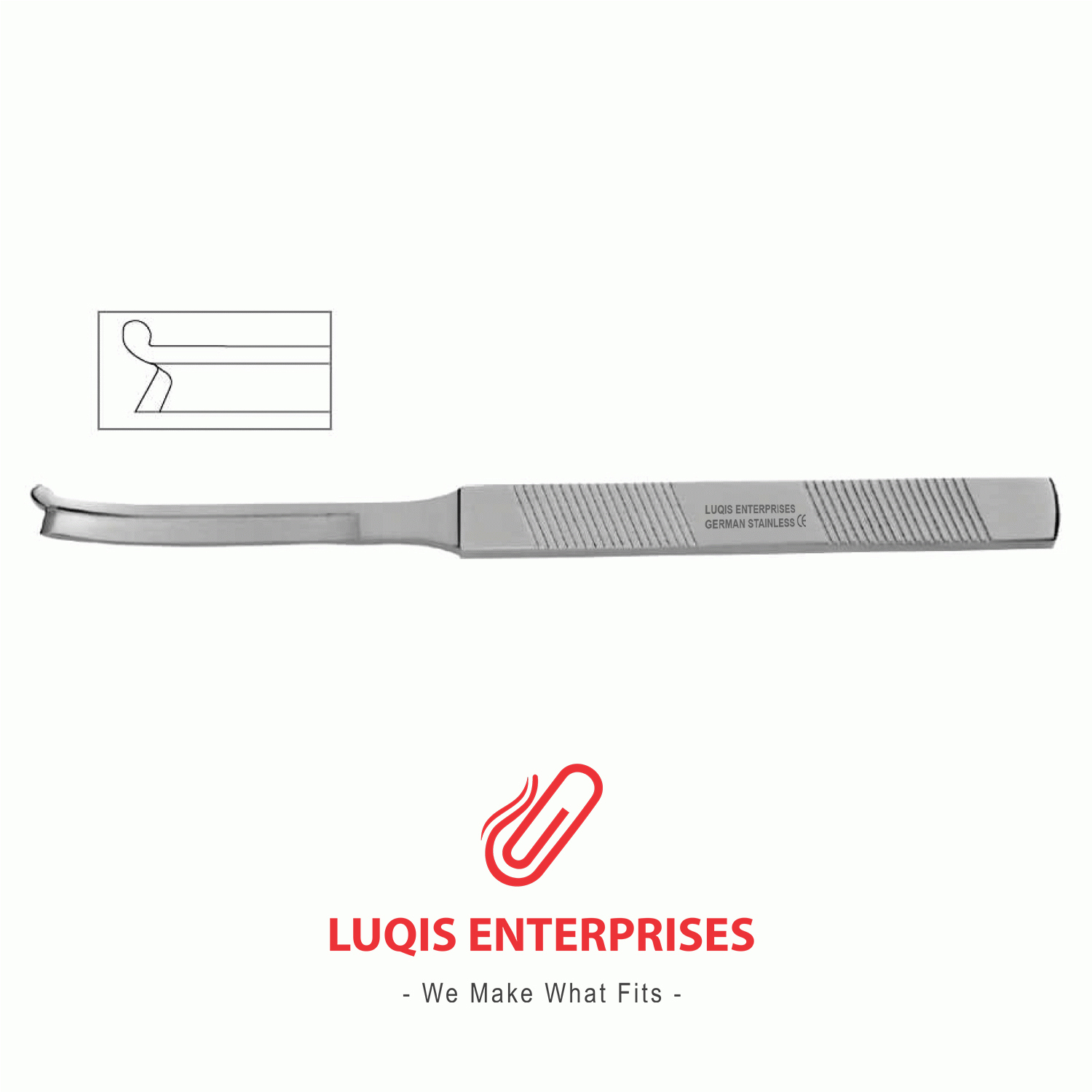 Silver Guarded lateral Osteotome