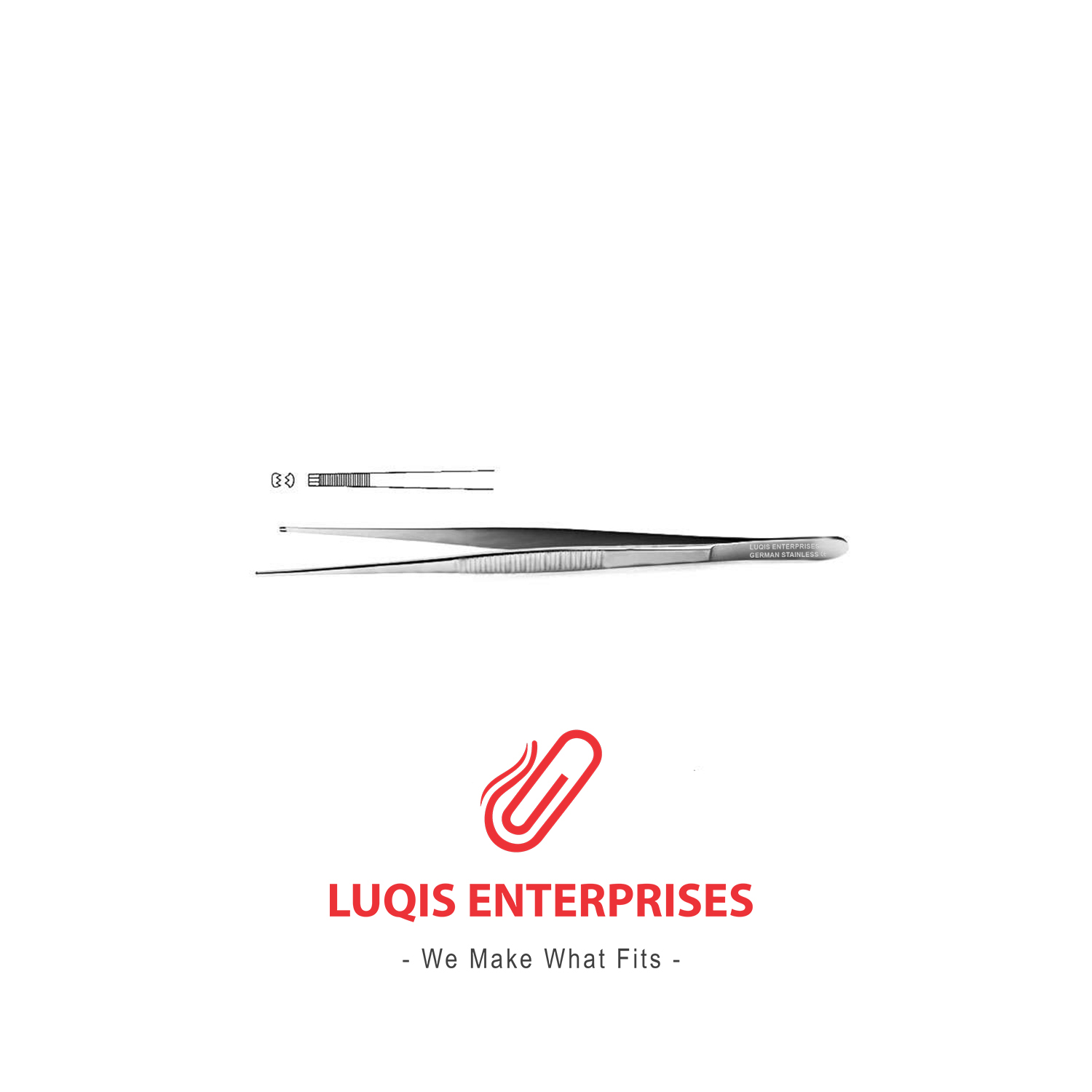 Adlerkreutz Tissue Forceps - Narrow Jaws 2x3 Teeth