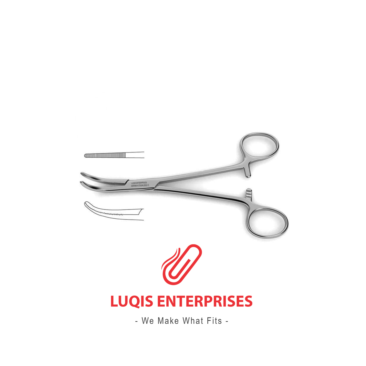 Dandy Scalp Forceps - Curved to side