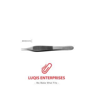 Adson-Micro Tissue Forceps - 1x2 teeth, 0.9mm Tips