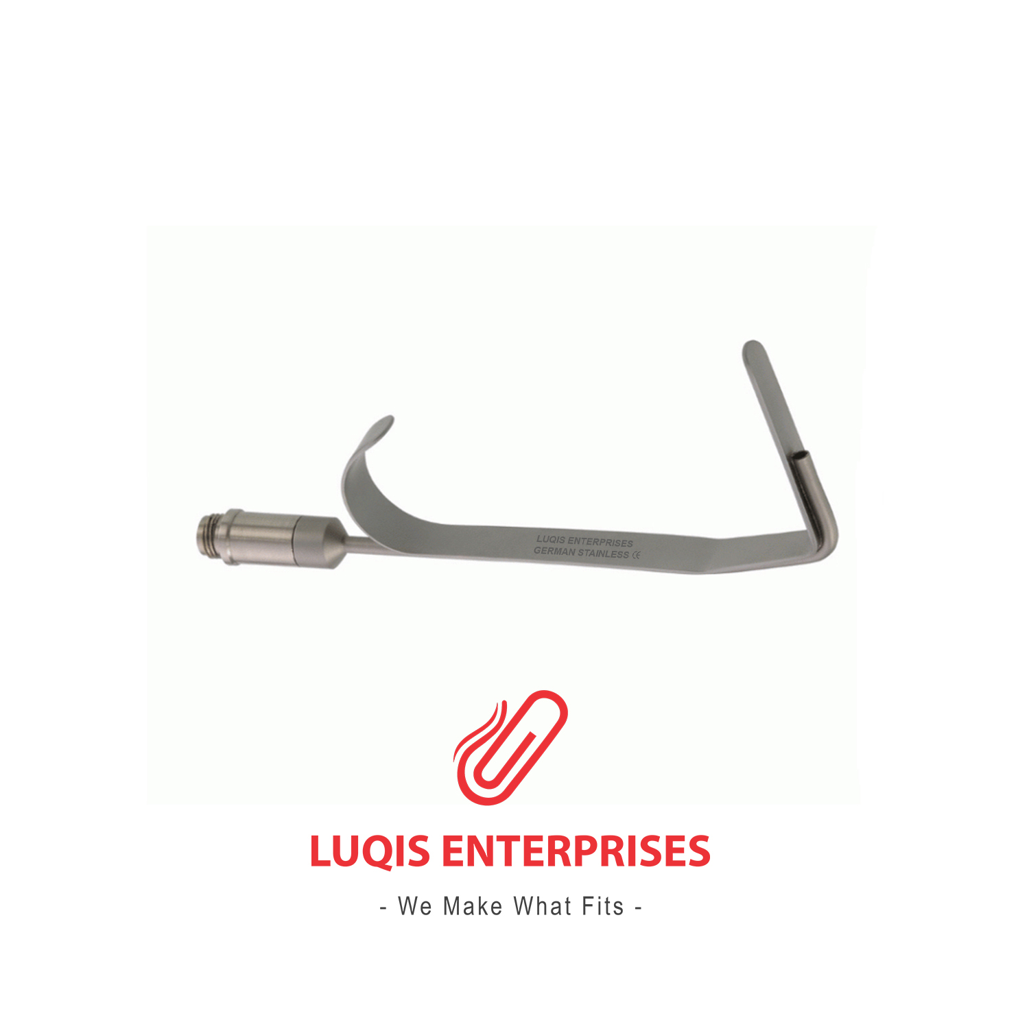 Maliniac Nasal Retractor With Fibre Optic Illumination Tube