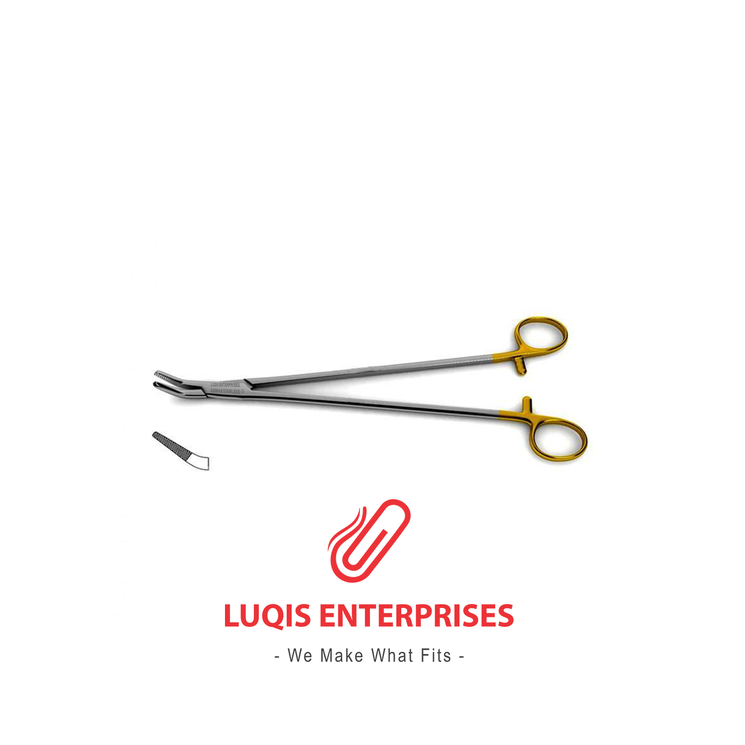 Finochietto Needle Holder - Tungsten Carbide, Angled Jaws
