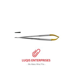 Jacobson Micro Needle Holder - TC, Round Handle