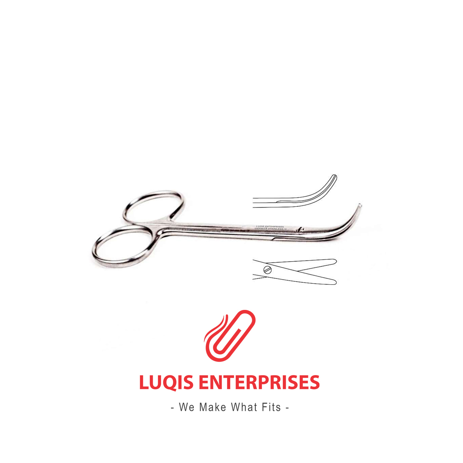 Fomon Rhinoplasty Scissors,Strongly Curved