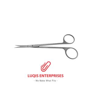 Aufricht Fine Scissors, straight Blades, Serrated TC