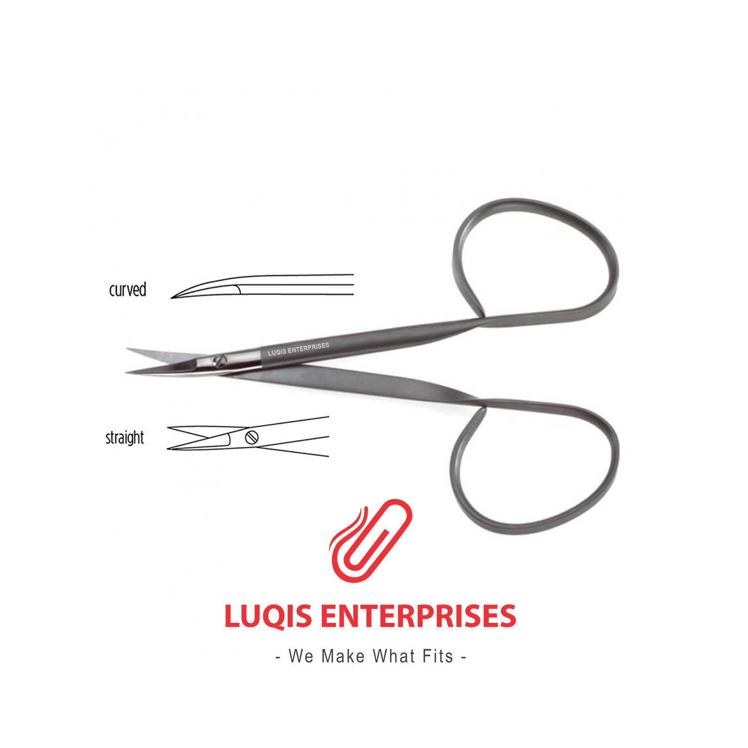 Iris Scissors - Ribbon style ring handle