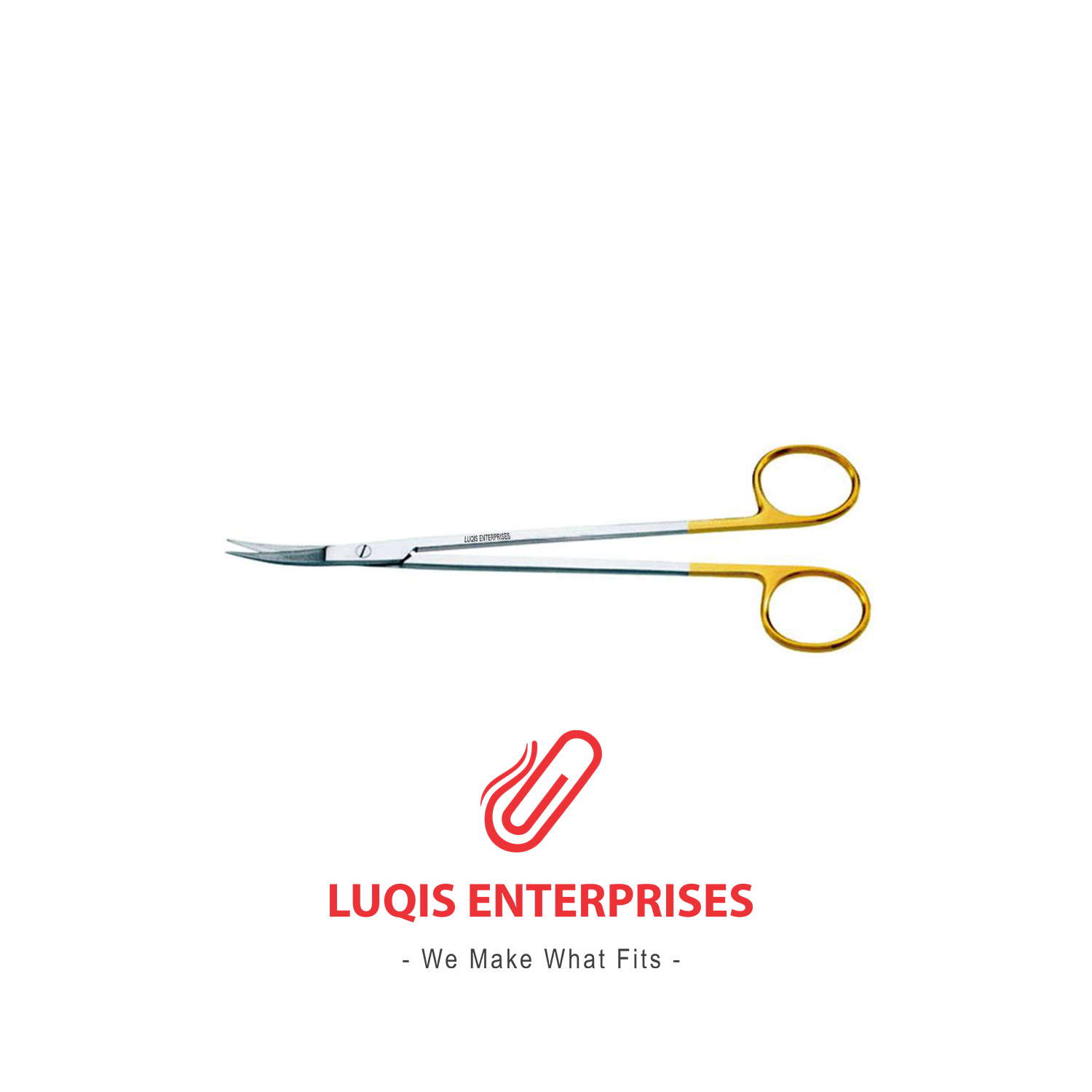 Kelly Dissecting Scissors, Curved - Serrated TC