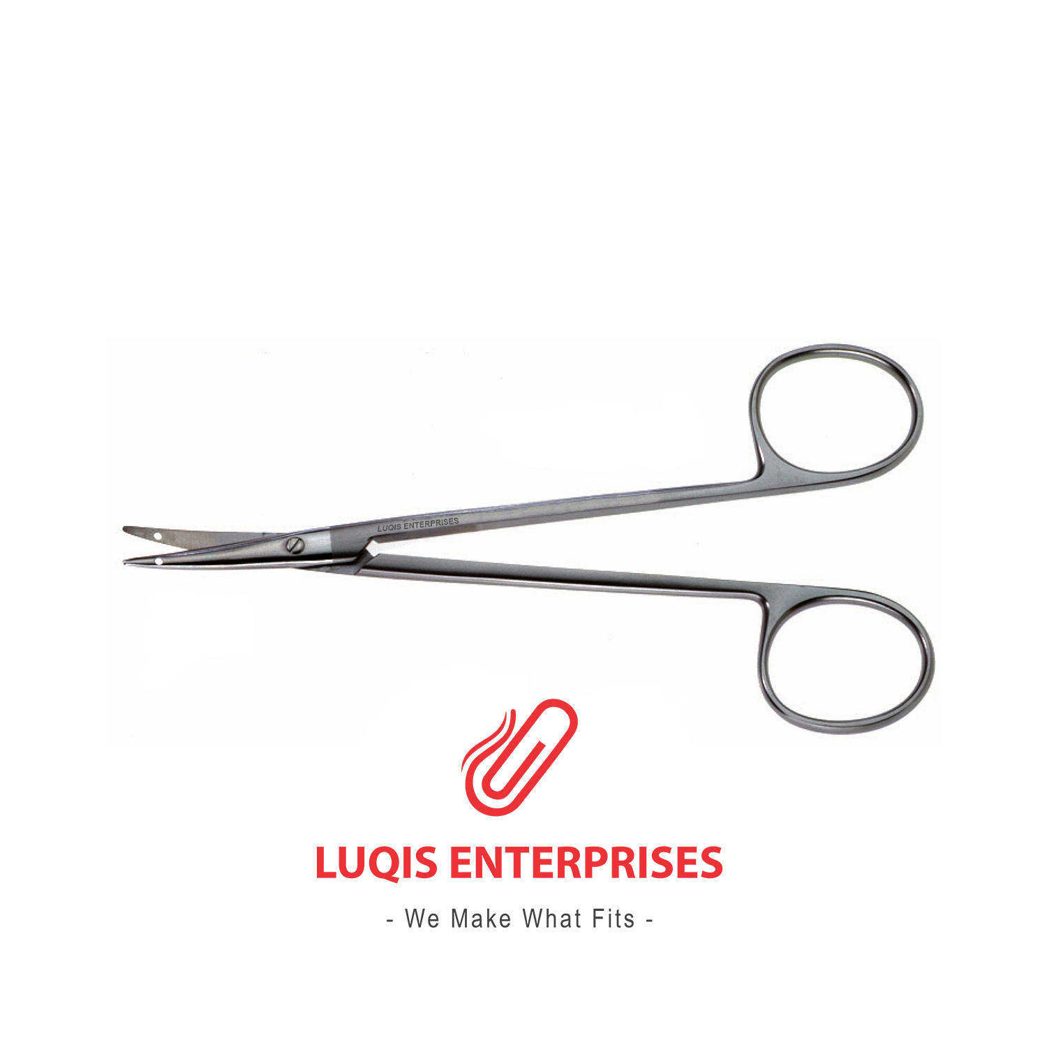 Littler Suture Scissors w/ suture hole in blades, curved