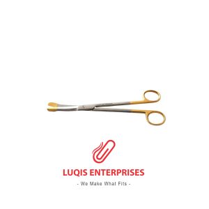 Solz Gold Tip Scissors - Curved Slight Bevel - Supercut TC