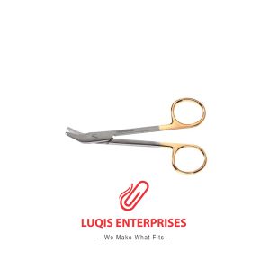 Suture-Wire Scissors - Angled, Serrated (Tungsten Carbide)