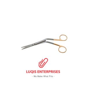 Tebbetts Scissors - Tungsten carbide, serrated, Angled