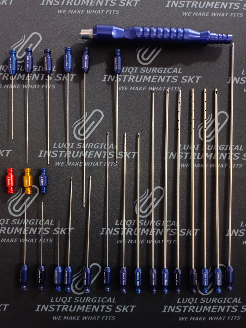 Face Fat Transfer Luer Lock Cannulas Set
