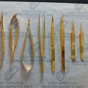 Advanced Micro Surgery Instruments Set In Gold Premium Coating