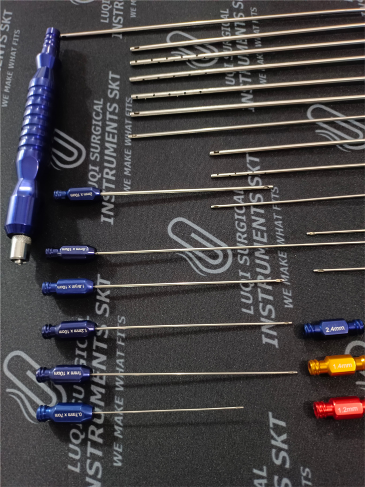 Face Fat Transfer Luer Lock Cannulas Set
