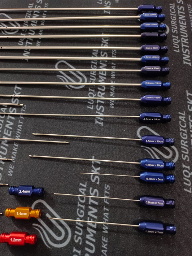 Face Fat Transfer Luer Lock Cannulas Set