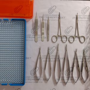 Koshima Micro Instruments Set With Tray Included Silicone Mat
