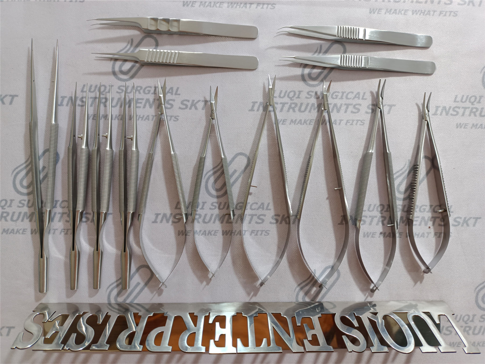 Ultra Fine Micro Instruments Set With Box Included Silicone Mat