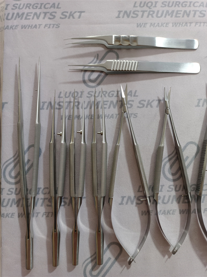 Ultra Fine Micro Instruments Set With Box Included Silicone Mat