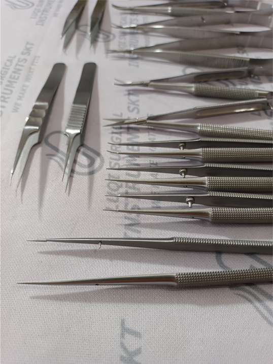 Ultra Fine Micro Instruments Set With Box Included Silicone Mat