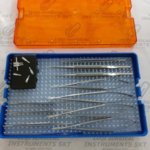Complete Micro Instruments Set With Tray Included Silicone Mat