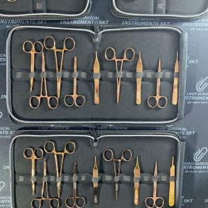 Small Surgical Instruments Set –Copper Brown Titanium Coated