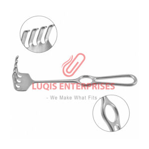 Ollier Israel 4-Prong Blunt Rake Retractor