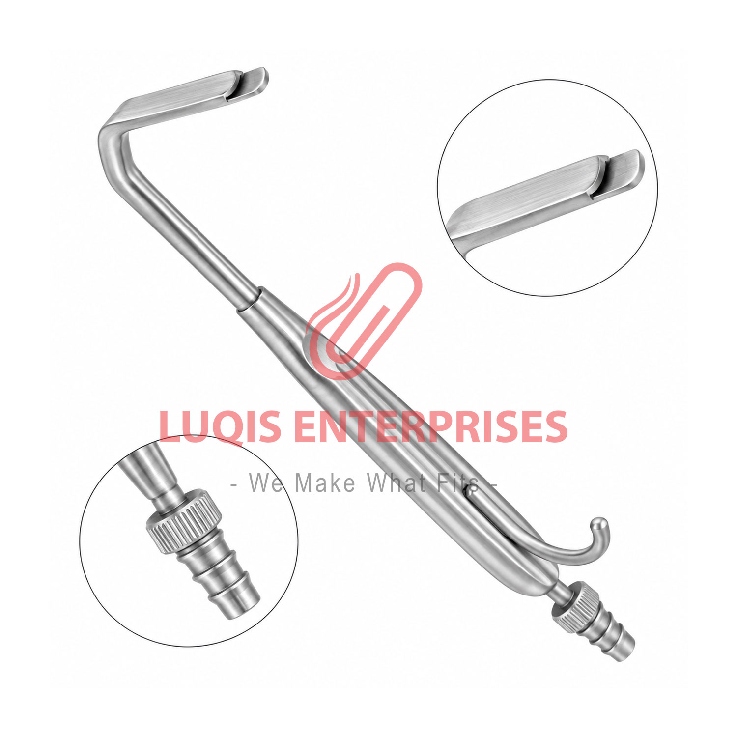 Aufricht Nasal Retractor With Suction