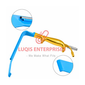 Tebbetts Fiber Optic Lighted Breast Retractor With Suction – Insulated Smooth End